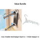 🧥 PROMO FLASH : 50% DE RÉDUCTION ! 🪟 Porte-Vêtements Télescopique Pliable – ABS – Ventouse Sans Perçage for Balcon & Salle de Bain 🚿