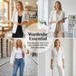 ☀️🌸 PROMO FLASH 50% ! Blazer Blanc Dentelle Femme – Coupe Ajustée, Manches 3/4 Dentelle, Élégant Bureau & Soirée, 5 Tailles 👜