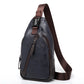 🪶💼 PROMO FLASH 50% ! Sac Poitrine Homme Cuir PU – Léger, Bandoulière Réglable, 3 Compartiments, 3 Couleurs, Idéal Trajets & Voyages 📱