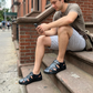 👞🌊 PROMO FLASH 50% ! Sandales Plage Homme Bout Fermé – Respirantes, Coussinées, Velcro, 3 Couleurs, 11 Pointures, Idéales Plage & Ville 🏖️