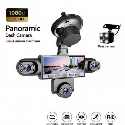 📢 50% DE RÉDUCTION ! 🚗 Caméra Embarquée 4 Canaux 1080p – Vision Nocturne & Stationnement 24h/24 for Sécurité Auto