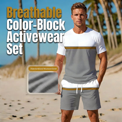 problème avant d'acheter. 🏖️👕 PROMO FLASH 50% ! Ensemble Sport Été Homme Color-Block – T-shirt Respirant + Short Cordon, 2 Pièces, 8 Tailles, Idéal Plage & Sport 🌴