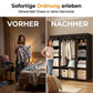 🔥📦 DERNIER JOUR -49% ! Armoire Portable en Tissu Non Tissé – Facile à Monter, Structure Acier, 3 Tailles, Idéale Chambre & Dressing 🏠