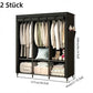 🔥📦 DERNIER JOUR -49% ! Armoire Portable en Tissu Non Tissé – Facile à Monter, Structure Acier, 3 Tailles, Idéale Chambre & Dressing 🏠