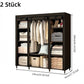 🔥📦 DERNIER JOUR -49% ! Armoire Portable en Tissu Non Tissé – Facile à Monter, Structure Acier, 3 Tailles, Idéale Chambre & Dressing 🏠