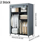 🔥📦 DERNIER JOUR -49% ! Armoire Portable en Tissu Non Tissé – Facile à Monter, Structure Acier, 3 Tailles, Idéale Chambre & Dressing 🏠