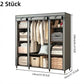 🔥📦 DERNIER JOUR -49% ! Armoire Portable en Tissu Non Tissé – Facile à Monter, Structure Acier, 3 Tailles, Idéale Chambre & Dressing 🏠