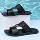 ☀️🩴 PROMO FLASH 50% ! Sandales Homme Tressées Plates – Cuir PU, Boucle Métal, Semelle Ergonomique, 11 Pointures, Idéales Plage & Quotidien 🏖️