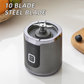 🥤🔪 PROMO FLASH 50% ! Mixeur-Jus Portable Sans Fil – 10 Lames, Moteur Puissant, Recharge USB, 3 Couleurs, Idéal Smoothies & Voyage 🍓