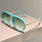 🕶️ 50% DE RÉDUCTION ! ⏰ Lunettes de Soleil Rétro Double-Pont – PC + Métal – UV400 & Verres Dégradés for Look Vintage