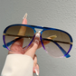 🕶️ 50% DE RÉDUCTION ! ⏰ Lunettes de Soleil Rétro Double-Pont – PC + Métal – UV400 & Verres Dégradés for Look Vintage