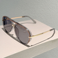 🕶️ 50% DE RÉDUCTION ! ⏰ Lunettes de Soleil Rétro Double-Pont – PC + Métal – UV400 & Verres Dégradés for Look Vintage