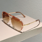 🕶️ 50% DE RÉDUCTION ! ⏰ Lunettes de Soleil Rétro Double-Pont – PC + Métal – UV400 & Verres Dégradés for Look Vintage
