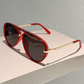 🕶️ 50% DE RÉDUCTION ! ⏰ Lunettes de Soleil Rétro Double-Pont – PC + Métal – UV400 & Verres Dégradés for Look Vintage