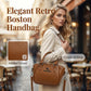 🏆👜 VENTE DERNIER JOUR -50% ! Sac à Main Boston Rétro Élégant – Cuir PU, Quincaillerie Métal, Bandoulière Réglable, 4 Couleurs, Idéal Quotidien & Voyage ✨