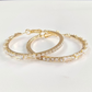 💎✨ PROMO FLASH 50% ! Boucles d'Oreilles Créoles Femme Zircone Cubique – Micro-Pavées, Cuivre, 3 Coloris, 45mm, Idéales Quotidien & Soirée 🎀