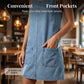 🔥👗 PROMO FLASH 50% ! Robe-Salopette Décontractée en Jean Femme – Coupe Trapèze, Denim Ultra-Doux, Poches Avant, 2 Coloris, Tailles S-3XL, Idéale Été & Week-End ✨