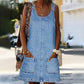 🔥👗 PROMO FLASH 50% ! Robe-Salopette Décontractée en Jean Femme – Coupe Trapèze, Denim Ultra-Doux, Poches Avant, 2 Coloris, Tailles S-3XL, Idéale Été & Week-End ✨