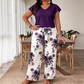 📅🔥 PROMO FLASH -50% AUJOURD'HUI ! Combinaison Décontractée à Jambes Larges Femme – Imprimé, Ceinture à Nouer, Col V, Tissu Coton & Lin, 4 Coloris, Tailles L-4XL ✨
