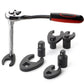 🔧⚙️ PROMO FLASH 50% ! Jeu de Clés à Fourche Crowfoot Professionnelles – 15/19 Pièces, Double Entraînement 3/8" & 1/2", Acier Haute Teneur en Carbone, Idéal Mécanique Auto 🚗