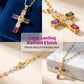 💎 50% DE RÉDUCTION ! ✨ Collier Pendentif Croix Zircon Multicolore – Alliage Zinc + Zircon – Étincelant & Léger for Femme