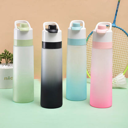 💧🏃 PROMO FLASH 50% ! Gourde Sport Portable Grande Capacité 650-700ml – Avec Pulvérisateur, Design Translucide, Anti-Choc, Anti-Fuite, 4 Couleurs, Idéale Sport & Plein Air 🌿