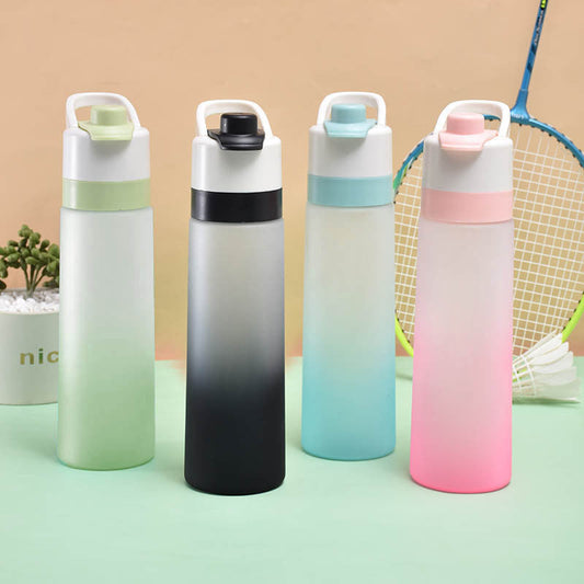 💧🏃 PROMO FLASH 50% ! Gourde Sport Portable Grande Capacité 650-700ml – Avec Pulvérisateur, Design Translucide, Anti-Choc, Anti-Fuite, 4 Couleurs, Idéale Sport & Plein Air 🌿
