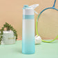 💧🏃 PROMO FLASH 50% ! Gourde Sport Portable Grande Capacité 650-700ml – Avec Pulvérisateur, Design Translucide, Anti-Choc, Anti-Fuite, 4 Couleurs, Idéale Sport & Plein Air 🌿
