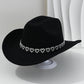 🤠💖 PROMO FLASH 50% ! Chapeau Cowboy Strass Cœur Femme – Fédora Jazz French Élégant, 22 Couleurs, Idéal Festival, Fête & Photo ✨
