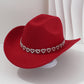 🤠💖 PROMO FLASH 50% ! Chapeau Cowboy Strass Cœur Femme – Fédora Jazz French Élégant, 22 Couleurs, Idéal Festival, Fête & Photo ✨