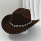 🤠💖 PROMO FLASH 50% ! Chapeau Cowboy Strass Cœur Femme – Fédora Jazz French Élégant, 22 Couleurs, Idéal Festival, Fête & Photo ✨