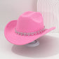 🤠💖 PROMO FLASH 50% ! Chapeau Cowboy Strass Cœur Femme – Fédora Jazz French Élégant, 22 Couleurs, Idéal Festival, Fête & Photo ✨