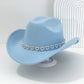 🤠💖 PROMO FLASH 50% ! Chapeau Cowboy Strass Cœur Femme – Fédora Jazz French Élégant, 22 Couleurs, Idéal Festival, Fête & Photo ✨