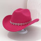 🤠💖 PROMO FLASH 50% ! Chapeau Cowboy Strass Cœur Femme – Fédora Jazz French Élégant, 22 Couleurs, Idéal Festival, Fête & Photo ✨