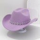 🤠💖 PROMO FLASH 50% ! Chapeau Cowboy Strass Cœur Femme – Fédora Jazz French Élégant, 22 Couleurs, Idéal Festival, Fête & Photo ✨