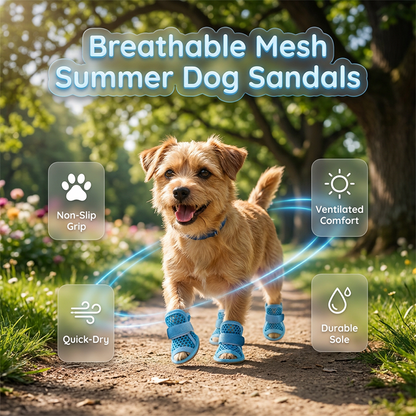 🔥 DERNIER JOUR PRIX SPÉCIAL -50% ! 💥 Chaussures Légères en Maille Antidérapantes pour Chien – Maille + TPR – Semelle Coussins & Fermeture Élastique pour Tous Terrains 🐶