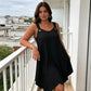 👗🌊 PROMO FLASH 50% ! Robe Sans Manches Ourlet Asymétrique Femme – Tissu Fluide, Bretelles à Anneaux, 7 Couleurs, Tailles XL-8XL, Idéale Été & Soirées ✨