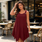 👗🌊 PROMO FLASH 50% ! Robe Sans Manches Ourlet Asymétrique Femme – Tissu Fluide, Bretelles à Anneaux, 7 Couleurs, Tailles XL-8XL, Idéale Été & Soirées ✨