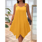 👗🌊 PROMO FLASH 50% ! Robe Sans Manches Ourlet Asymétrique Femme – Tissu Fluide, Bretelles à Anneaux, 7 Couleurs, Tailles XL-8XL, Idéale Été & Soirées ✨