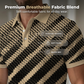 👔📐 PROMO FLASH 50% ! Chemise Homme Col Boutonné Imprimé Géométrique – Tissu Respirant, Coupe Athlétique, Coloris Kaki, Tailles M-6XL, Idéale Quotidien & Soirées ✨