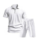 👕🩳 PROMO FLASH 50% ! Ensemble Homme 2 Pièces Décontracté – Haut + Short, Tissu Lin Respirant, Col Revers, 7 Couleurs, Tailles S-3XL, Idéal Été & Plage 🌊