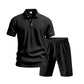 👕🩳 PROMO FLASH 50% ! Ensemble Homme 2 Pièces Décontracté – Haut + Short, Tissu Lin Respirant, Col Revers, 7 Couleurs, Tailles S-3XL, Idéal Été & Plage 🌊