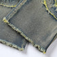 📢👖 PROMO FLASH 50% ! Jean Homme Déconstruit Ourlets Effilochés – Coupe Flare, Lavage Vintage, Patchwork, 2 Coloris, Tailles S-XL, Idéal Streetwear Avant-Gardiste 🔥