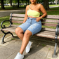 👖 PROMO LIMITÉE -50% ! ✨ Short Jean Déchiré Grande Taille Femme – Effiloché Tendance, Haute Élasticité, Taille Mi-Haute Sculptante · Bleu Clair · S–4XL 💥
