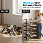 🏠 PROMO LIMITÉE -50% ! 👟 Étagère à Chaussures Multicouche – Montage Sans Outils, Structure Acier Robuste, Résistante à l'Eau · 45cm & 60cm · 2 à 7 Niveaux 💯
