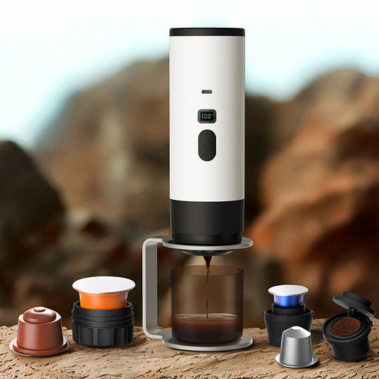 ☕ PROMO FLASH : 50% DE RÉDUCTION ! Machine à Expresso Portable Compacte – Charge Type-C, Écran Digital & Réservoir 90 ml for Café en Voyage ✨