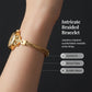 ⌚ PROMO LIMITÉE -50% ! ✨ Montre Bracelet Femme Élégante Luxe – Cadran Nacré, Cristaux Appliqués Main, Bracelet Maille Tressée · Or, Or Rose & Blanc · Bureau & Soirée 💎
