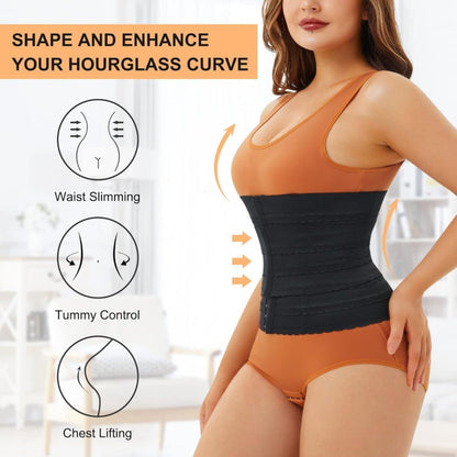 📢 PROMO LIMITÉE -50% ! ✨ Corset Gainant Femme Ajustable – Sculpte Taille, Ventre Plat, Discret Sous Vêtements, Tissu Respirant · Noir, Nude & Blanc · S–XL 💪