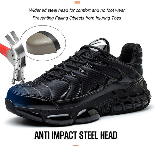 👟🛡️ PROMO FLASH 50% ! Chaussures Légères Indestructibles Antidérapantes – Embout Acier, Semelle Anti-Perforation, Semelle EVA+Caoutchouc, Pointures 35-48, Idéales Travail & Bricolage 🔧✨