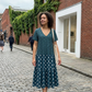 🌺 PROMO LIMITÉE -52% ! ✨ Robe Maxi Boho Femme – Col V Flatteur, Imprimé Léopard & Pois Unique, Tissu Respirant, Jupe Étagée Fluide · Bleu · S–5XL 🐆